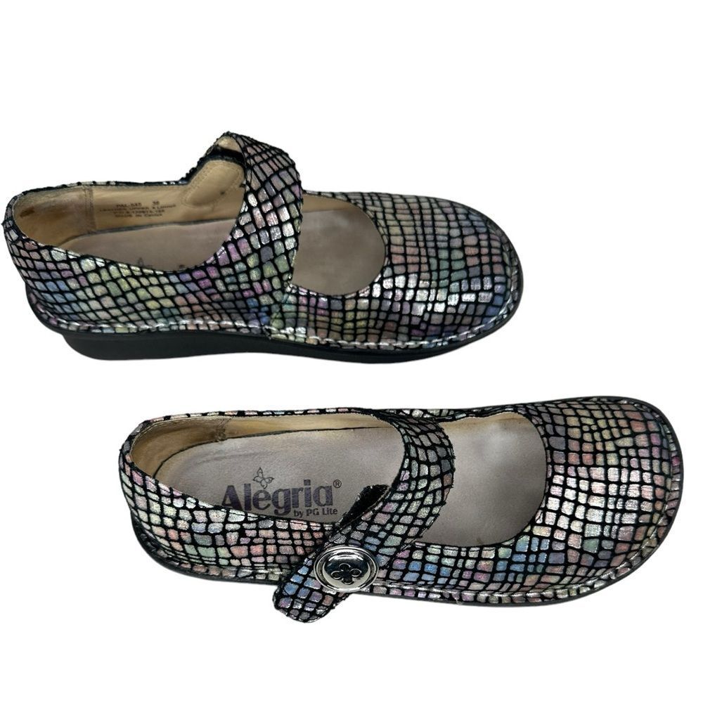 ALEGRIA Women's Size 6.5 EU 36 Paloma Pastel Stone Mary Jane Clog PAL-545 - Picture 4 of 8